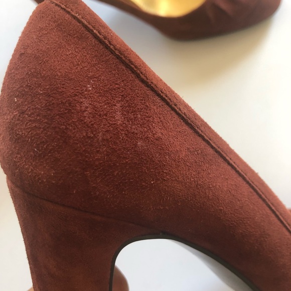 J Crew Suede Chestnut Heels - Picture 7 of 8